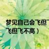 梦见自己会飞但飞不高也飞不快又可以回原地（梦见自己会飞但飞不高）