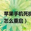 苹果手机死机了开不了机咋办（苹果手机死机怎么重启）