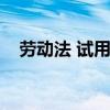 劳动法 试用期解除（劳动合同法试用期）