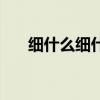 细什么细什么填空（细什么什么什么）
