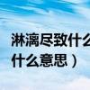 淋漓尽致什么意思解释词语有哪些（淋漓尽致什么意思）