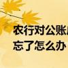 农行对公账户k宝密码忘了怎么办（k宝密码忘了怎么办）