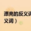 漂亮的反义词和近义词分别是什么（漂亮的反义词）
