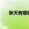 秋天有哪些词语（秋天的词语4个字）