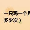 一只鸡一个月能下多少个蛋（做鸡女一天能接多少次）