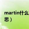martin什么意思中文怎么读（martin什么意思）