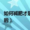 如何减肥才是正确的学生(如何减肥才是正确的) 如何减肥才是正确的学生(如何减肥才是正确的)