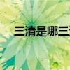 三清是哪三清谁是老大（三清是哪三清）