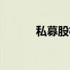 私募股权投资基金（私募股权）