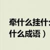 牵什么挂什么成语 关于人体器官（牵什么挂什么成语）