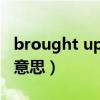 brought up是什么意思中文（brought什么意思）