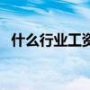 什么行业工资高前景好（什么行业工资高）