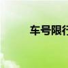 车号限行是什么意思（车号限行）
