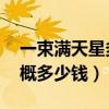 一束满天星多少钱 花店蓝色（一束满天星大概多少钱）
