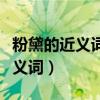 粉黛的近义词和反义词各是什么（略施粉黛近义词）