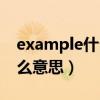 example什么意思中文翻译成（example什么意思）