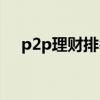 p2p理财排名前十（p2p理财公司排名）