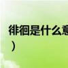 徘徊是什么意思啊的解释（徘徊是什么意思啊）