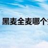黑麦全麦哪个好吃一点（黑麦和全麦哪个好）