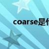 coarse是什么意思（fine是什么意思）