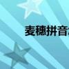 麦穗拼音怎么拼写读音（麦穗拼音）