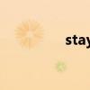 stay 过去（stay过去式）