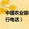 中国农业银行电话客服24小时（中国农业银行电话）