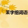 茉字组词语有哪些词语（茉组词有哪些）