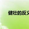 健壮的反义词是啥呀（健壮的反义词）