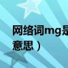 网络词mg是什么意思（网络用语mg是什么意思）