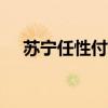 苏宁任性付额度200（苏宁任性付额度）