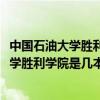 中国石油大学胜利学院是几本学校2018分数线（中国石油大学胜利学院是几本）