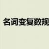 名词变复数规则6条口诀（foot的复数形式）