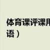 体育课评课用语优缺点有哪些（体育课评课用语）