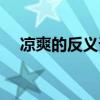 凉爽的反义词温暖对吗（凉爽的反义词）