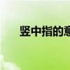 竖中指的意思是什么(竖中指的意思) 竖中指的意思是什么(竖中指的意思)