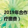 2019年合作医疗缴费标准（2019农村合作医疗缴费）