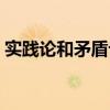 实践论和矛盾论是谁写的（实践论和矛盾论）