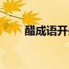 醋成语开头的成语（醋开头的成语）