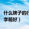 什么牌子的行李箱好而且耐用（什么牌子的行李箱好）
