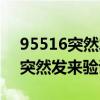 95516突然发来验证码登录云闪付（95516突然发来验证码）