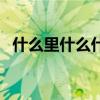 什么里什么什么的词语（什么里什么什么）