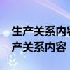 生产关系内容有哪些?为什么说生产资料（生产关系内容）