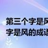 第三个字是风的四字成语有哪些成语（第三个字是风的成语）