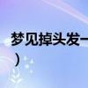 梦见掉头发一拽一把男（梦见掉头发一拽一把）