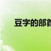 豆字的部首是什么（字的部首是什么）