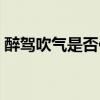 醉驾吹气是否作为标准（醉驾司机花式吹气）