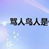 骂人鸟人是什么意思（鸟人是什么意思）