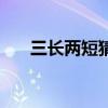 三长两短猜生肖（三长两短打一生肖）
