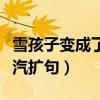 雪孩子变成了水汽扩写句子（雪孩子变成了水汽扩句）